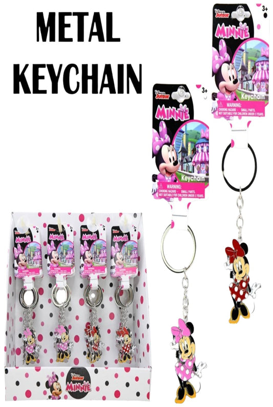 Minnie Figural Metal Keychain